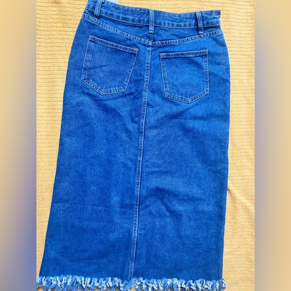 High Waist Denim Skirt |The color is blue and size is medium | Shein - Picture 2 of 13